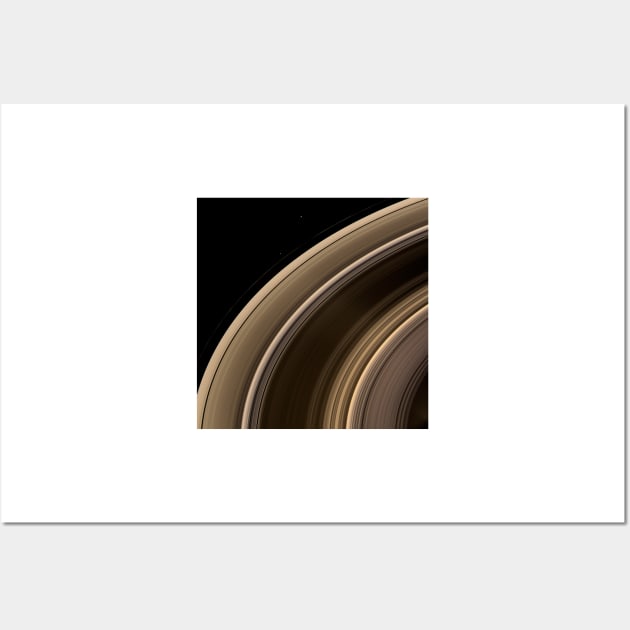 Saturn's rings and moons, Cassini image (C010/4065) Wall Art by SciencePhoto